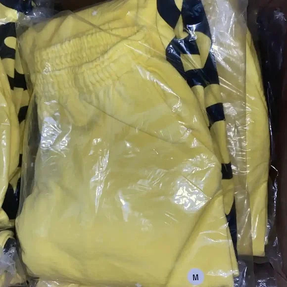 Sp5der Beluga Golden Yellow Sweatpants